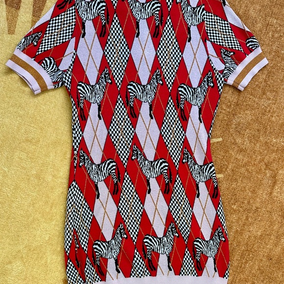 Colin LoCascio Zebra Sweater Dress - Size Medium - Picture 3 of 6
